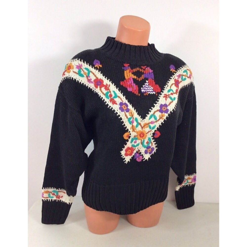 Rebecca Stone Dancing Sweater Womens Small